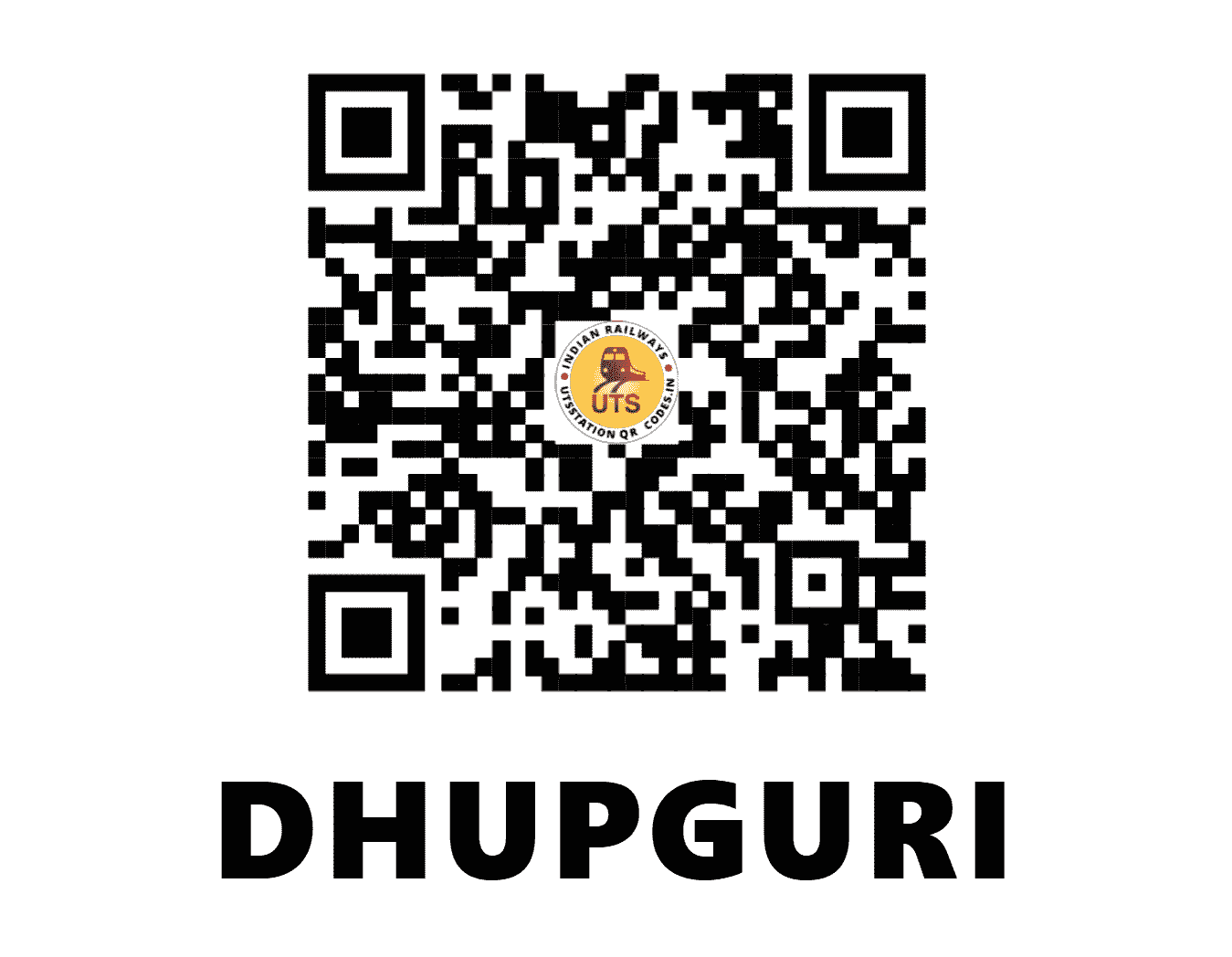 UTS QR Code for DHUPGURI - DQG - NF (WEST BENGAL)